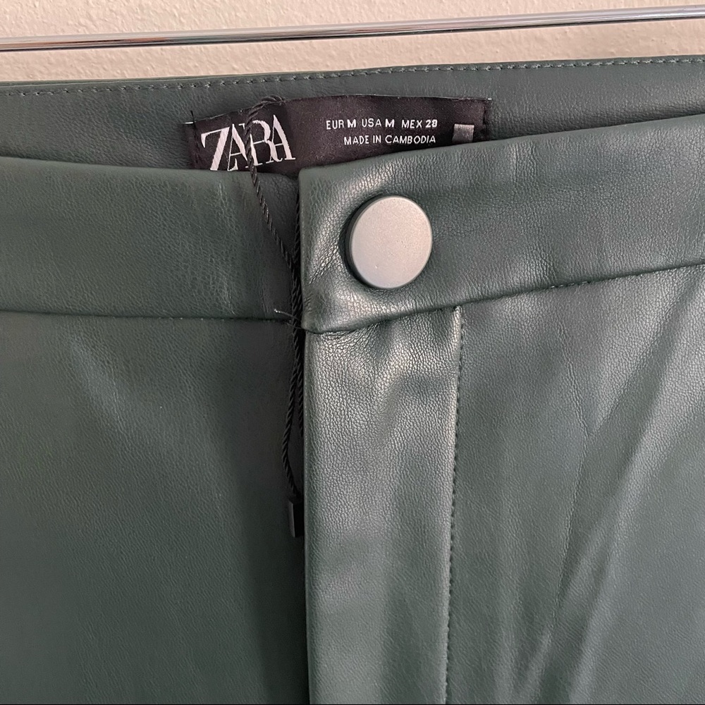 ZARA // Blogger Favorite Faux Leather Hi-Rise Leggings - Picture 6 of 8